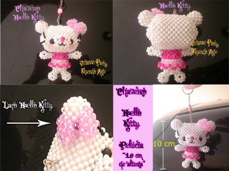 HELLO KITTY PELÚCIA - CHAVEIRO